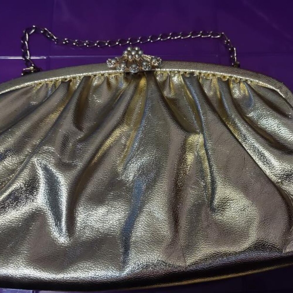 VINTAGE GOLD EVENING PURSE